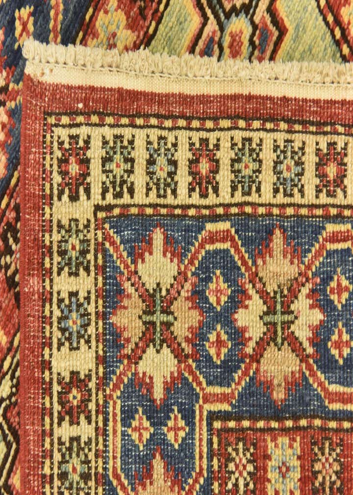 3' 4 x 4' 10 Hand Knotted Kazak Oriental Rug