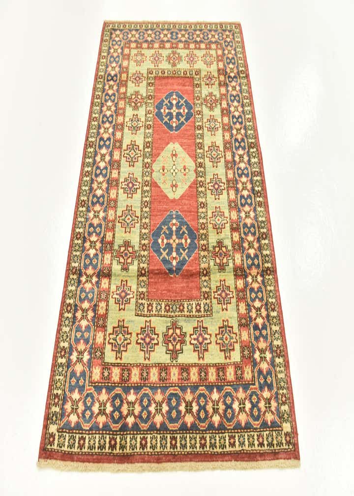 3' 4 x 4' 10 Hand Knotted Kazak Oriental Rug