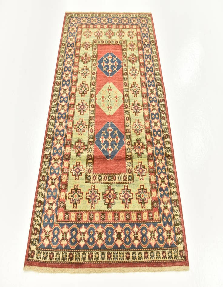 Detail image of 3' 4 x 4' 10 Hand Knotted Kazak Oriental Rug