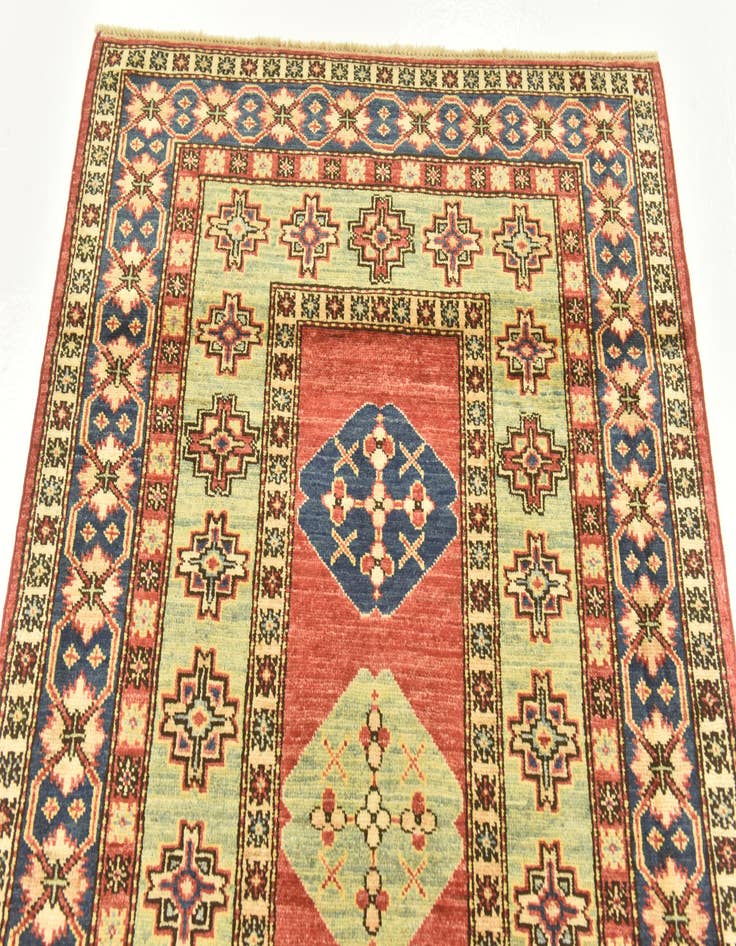 Detail image of 3' 4 x 4' 10 Hand Knotted Kazak Oriental Rug