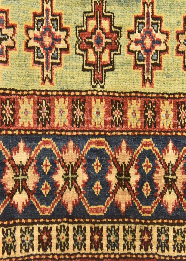 3' 4 x 4' 10 Hand Knotted Kazak Oriental Rug