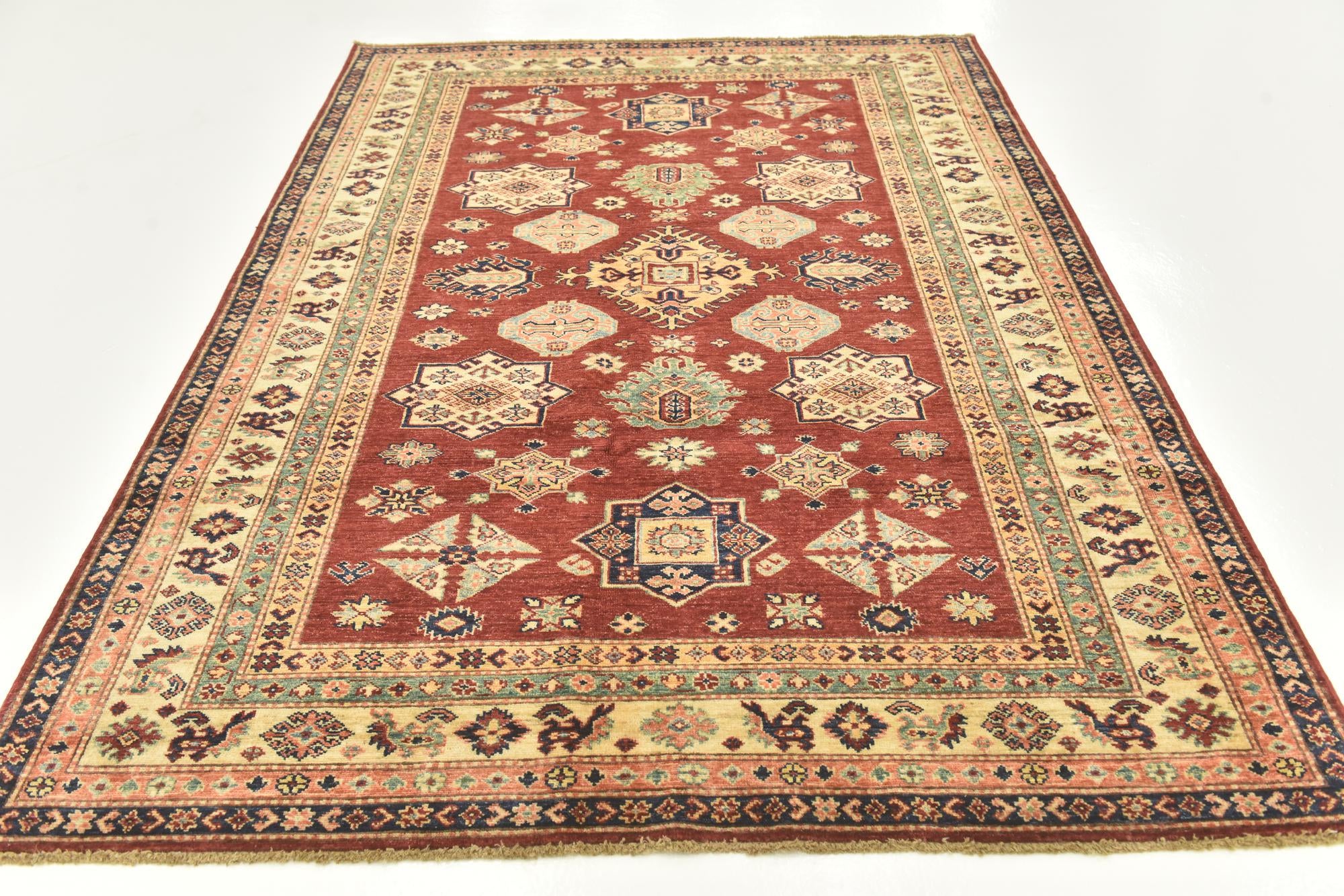 5' 6 x 7' 7 Hand Knotted Kazak Oriental Rug