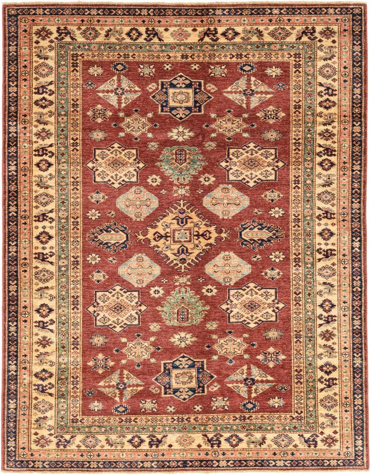 Detail image of 5' 6 x 7' 7 Hand Knotted Kazak Oriental Rug