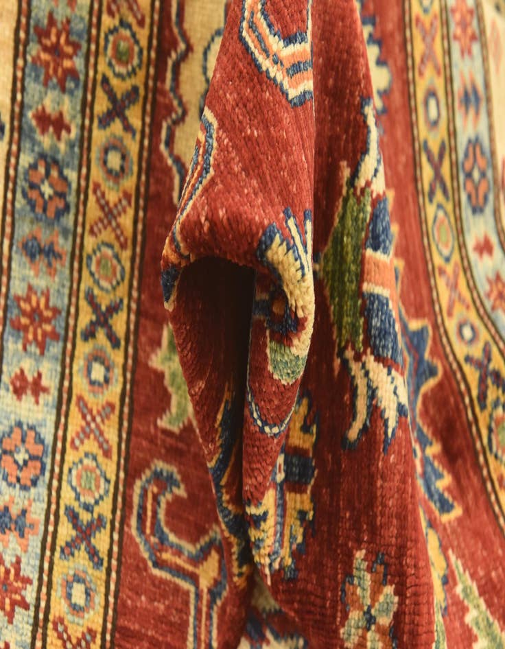 Detail image of 5' 9 x 8'  Hand Knotted Kazak Oriental Rug