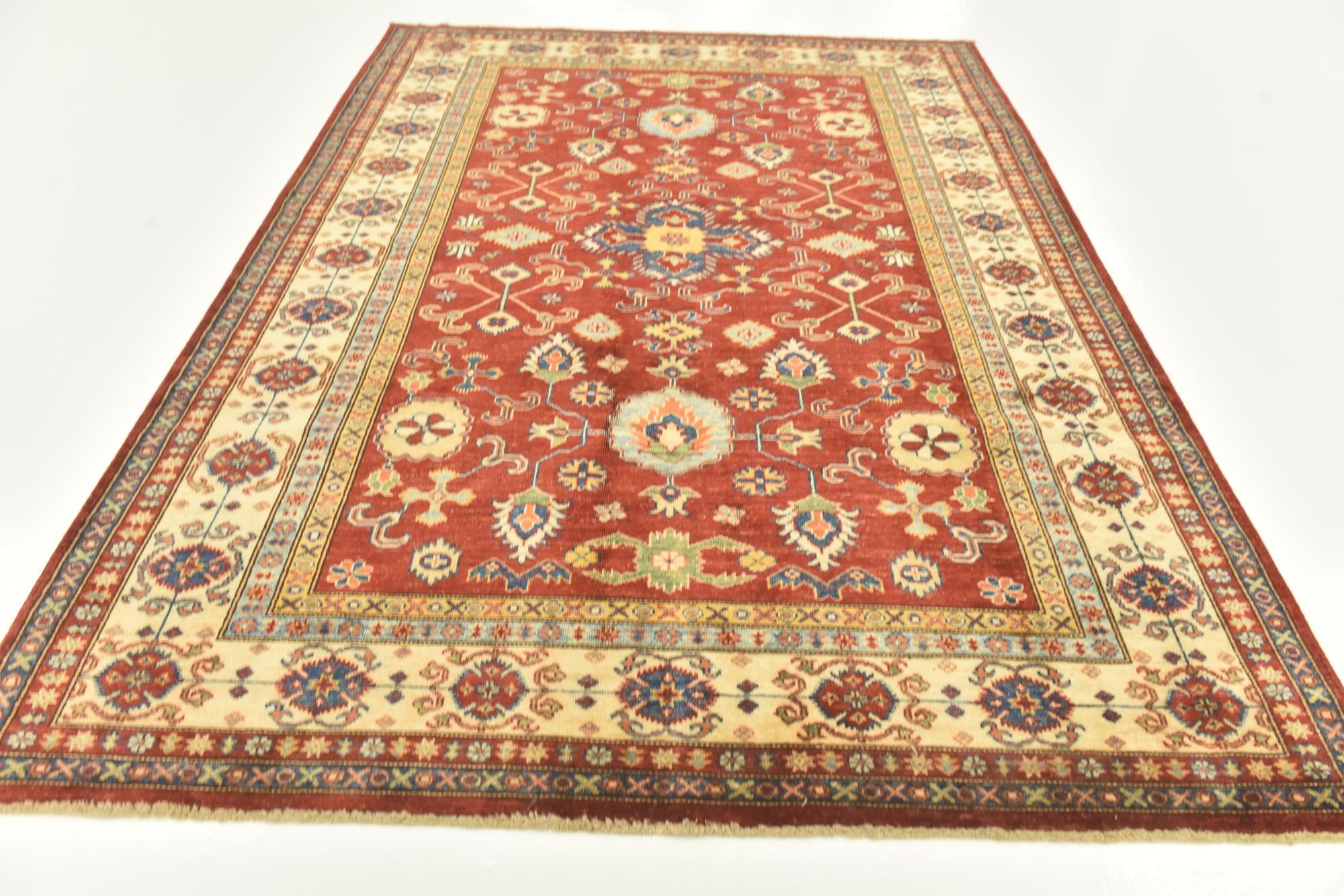 5' 9 x 8' Hand Knotted Kazak Oriental Rug