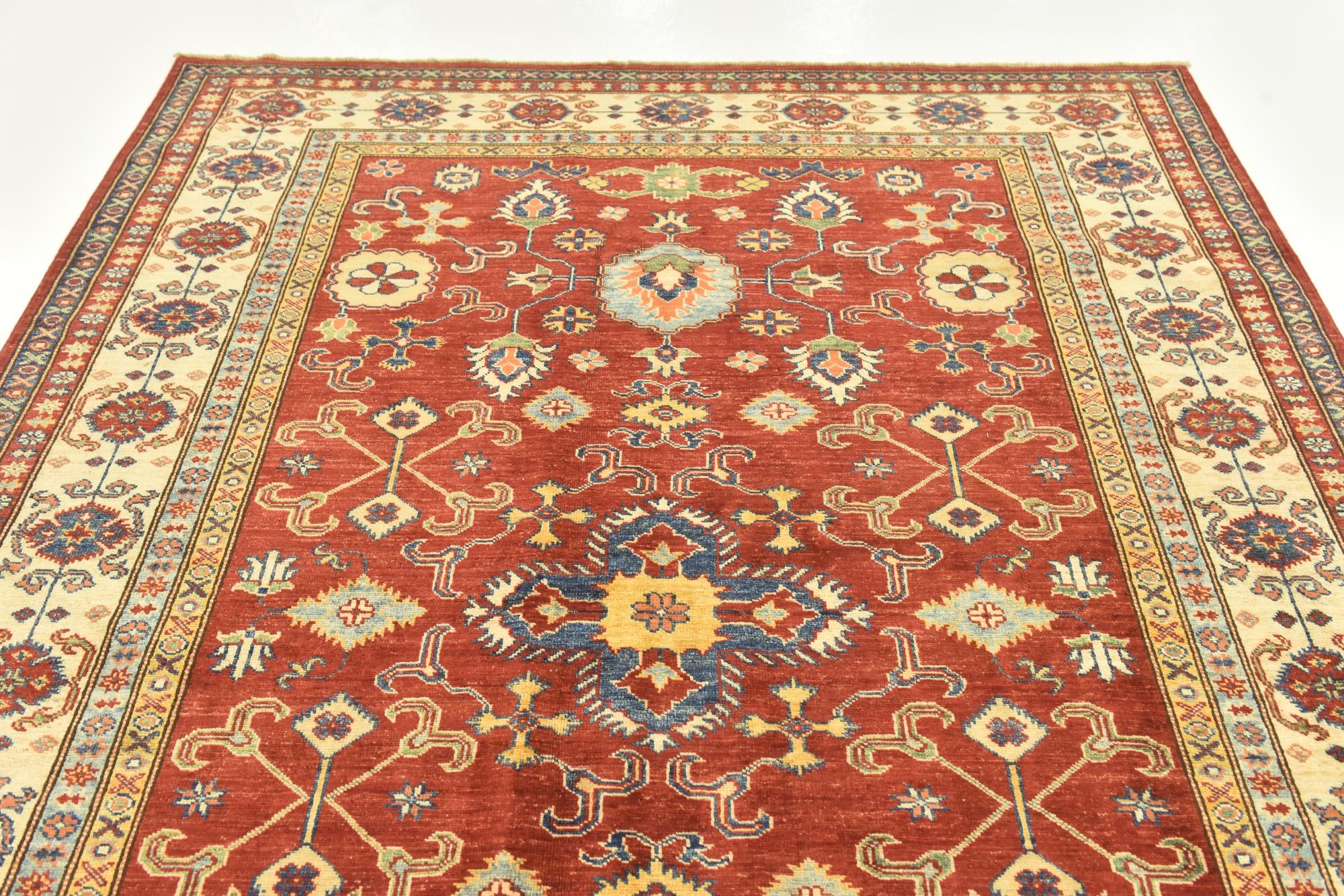 5' 9 x 8' Hand Knotted Kazak Oriental Rug