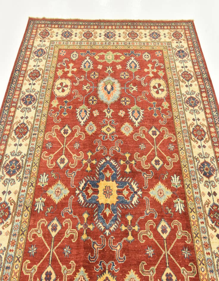 Detail image of 5' 9 x 8'  Hand Knotted Kazak Oriental Rug