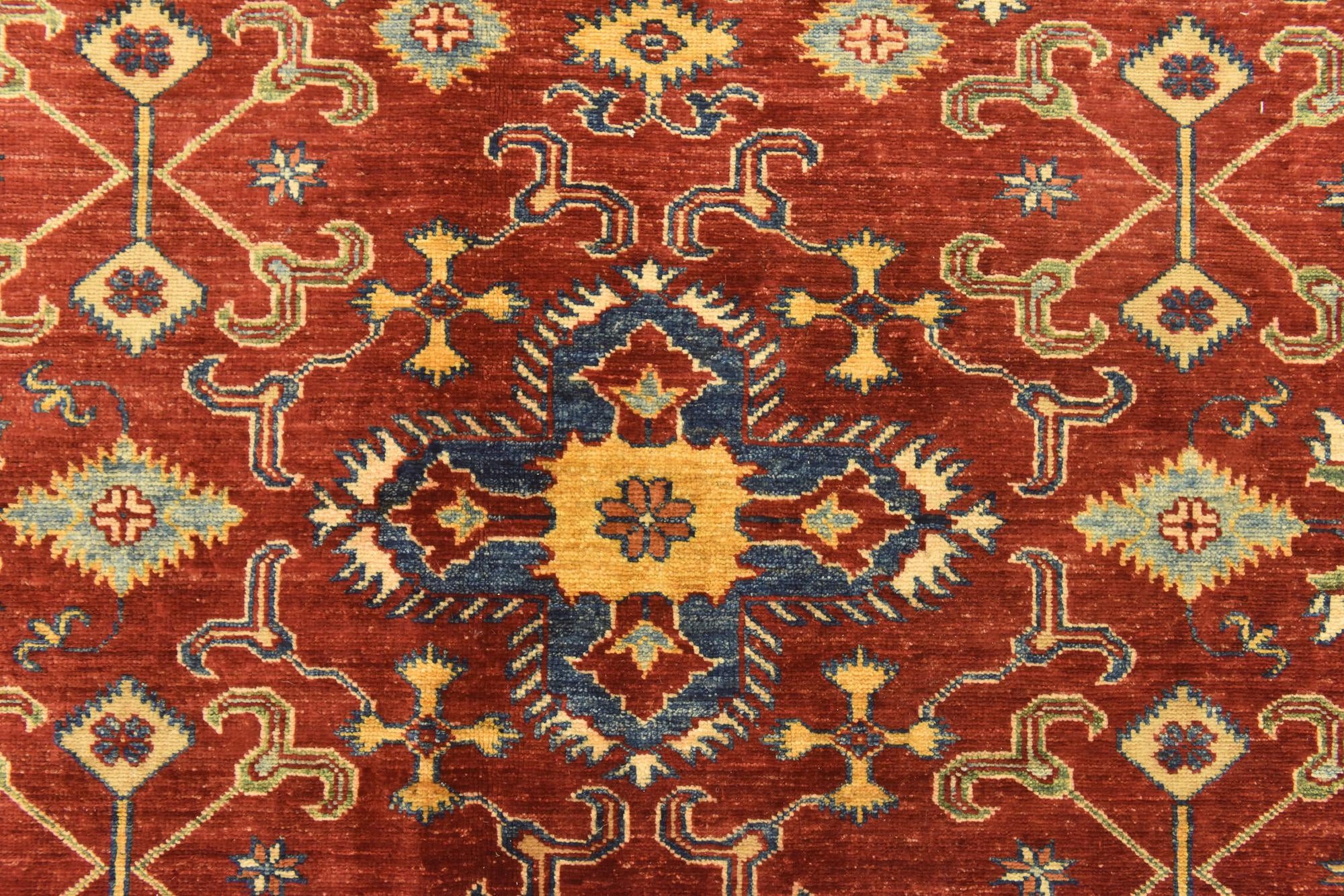 5' 9 x 8' Hand Knotted Kazak Oriental Rug