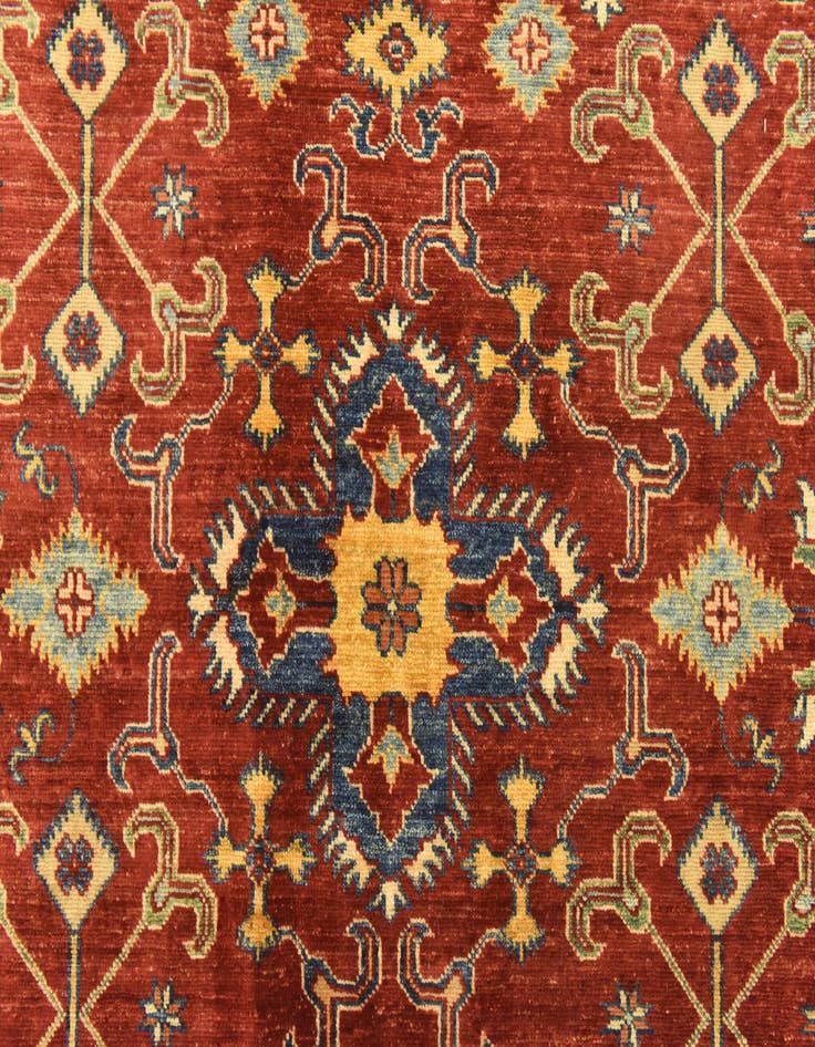 Detail image of 5' 9 x 8'  Hand Knotted Kazak Oriental Rug