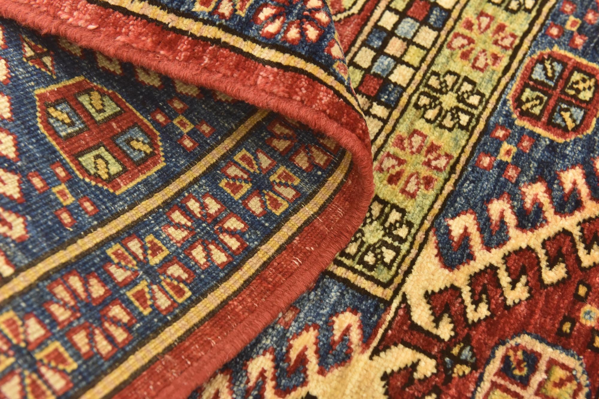 5' x 5' 10 Hand Knotted Kazak Oriental Rug