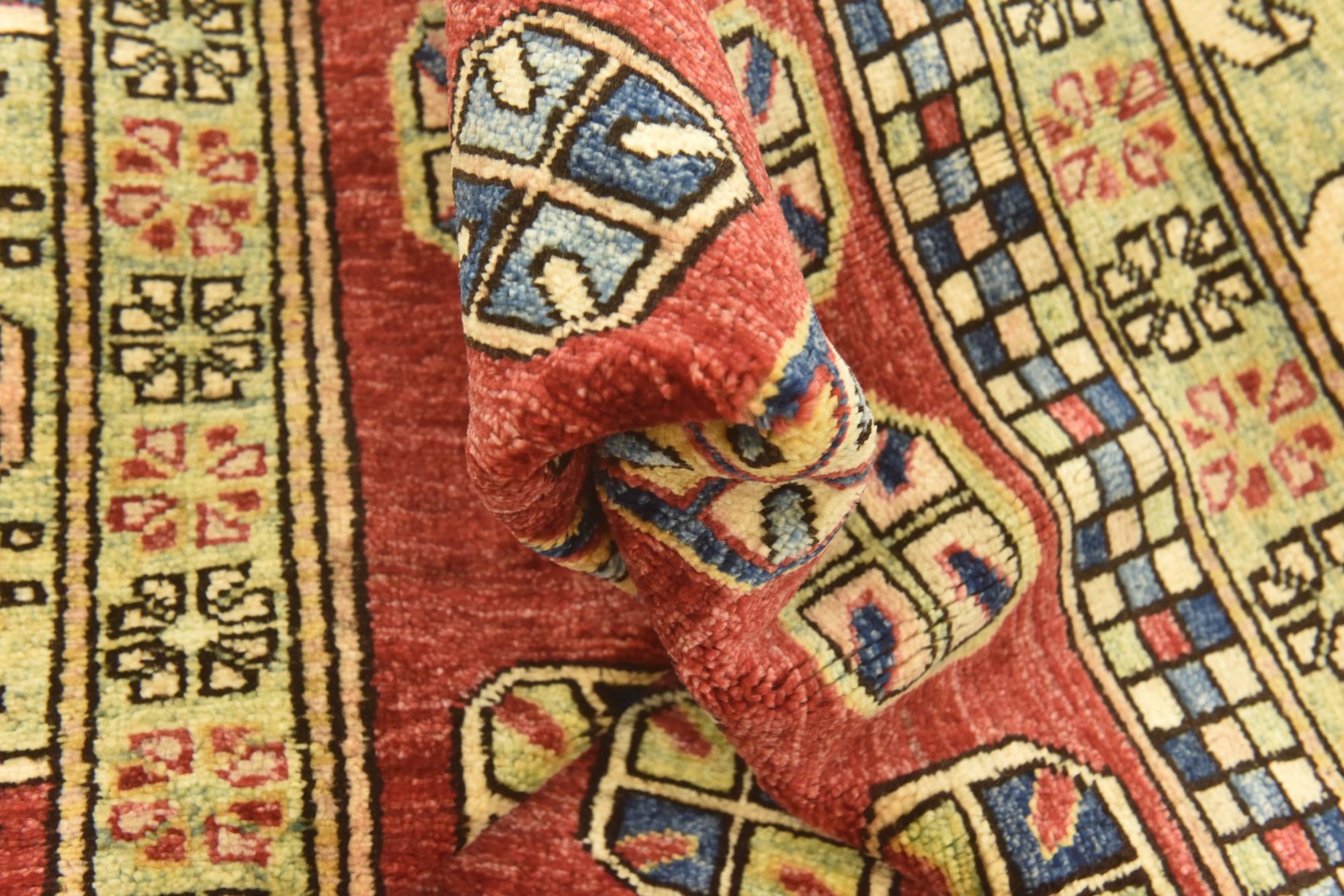 5' x 5' 10 Hand Knotted Kazak Oriental Rug