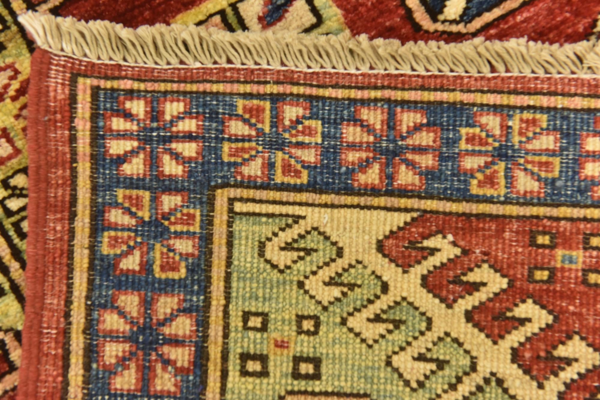 5' x 5' 10 Hand Knotted Kazak Oriental Rug