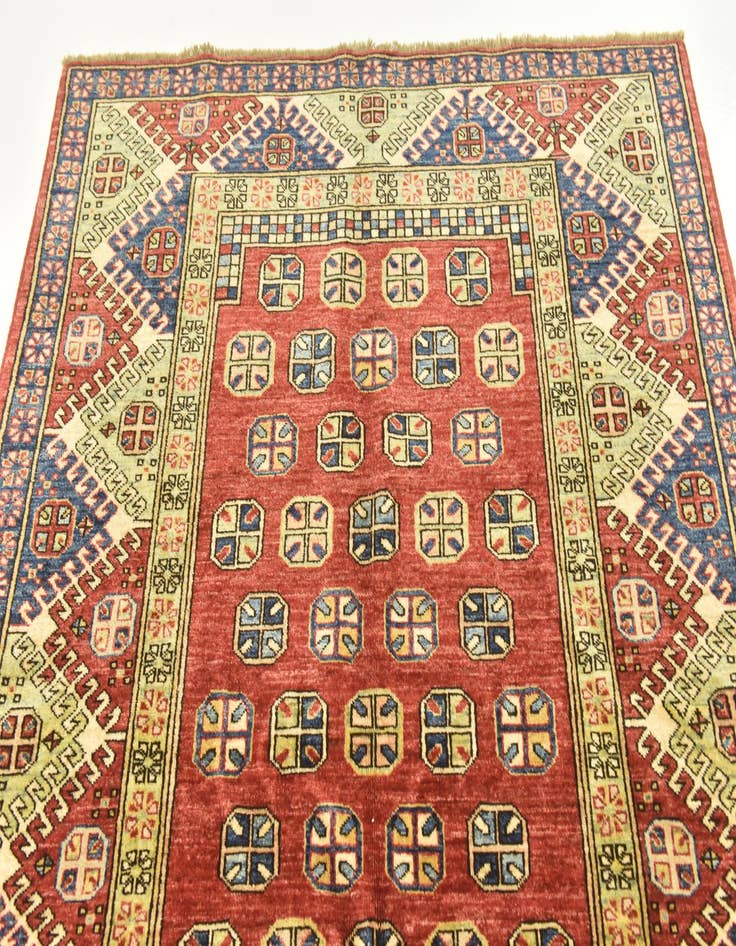 Detail image of 5' x 5' 10  Hand Knotted Kazak Oriental Rug