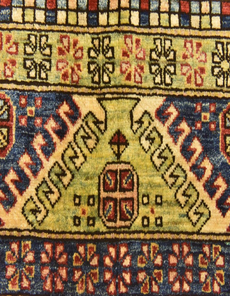 Detail image of 5' x 5' 10  Hand Knotted Kazak Oriental Rug