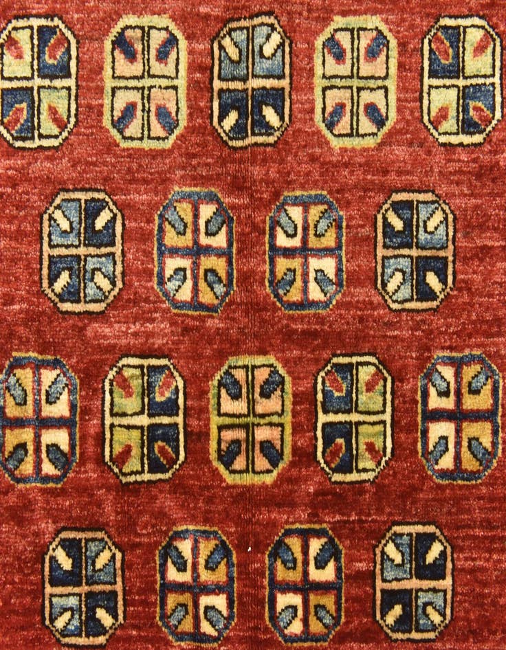 Detail image of 5' x 5' 10  Hand Knotted Kazak Oriental Rug