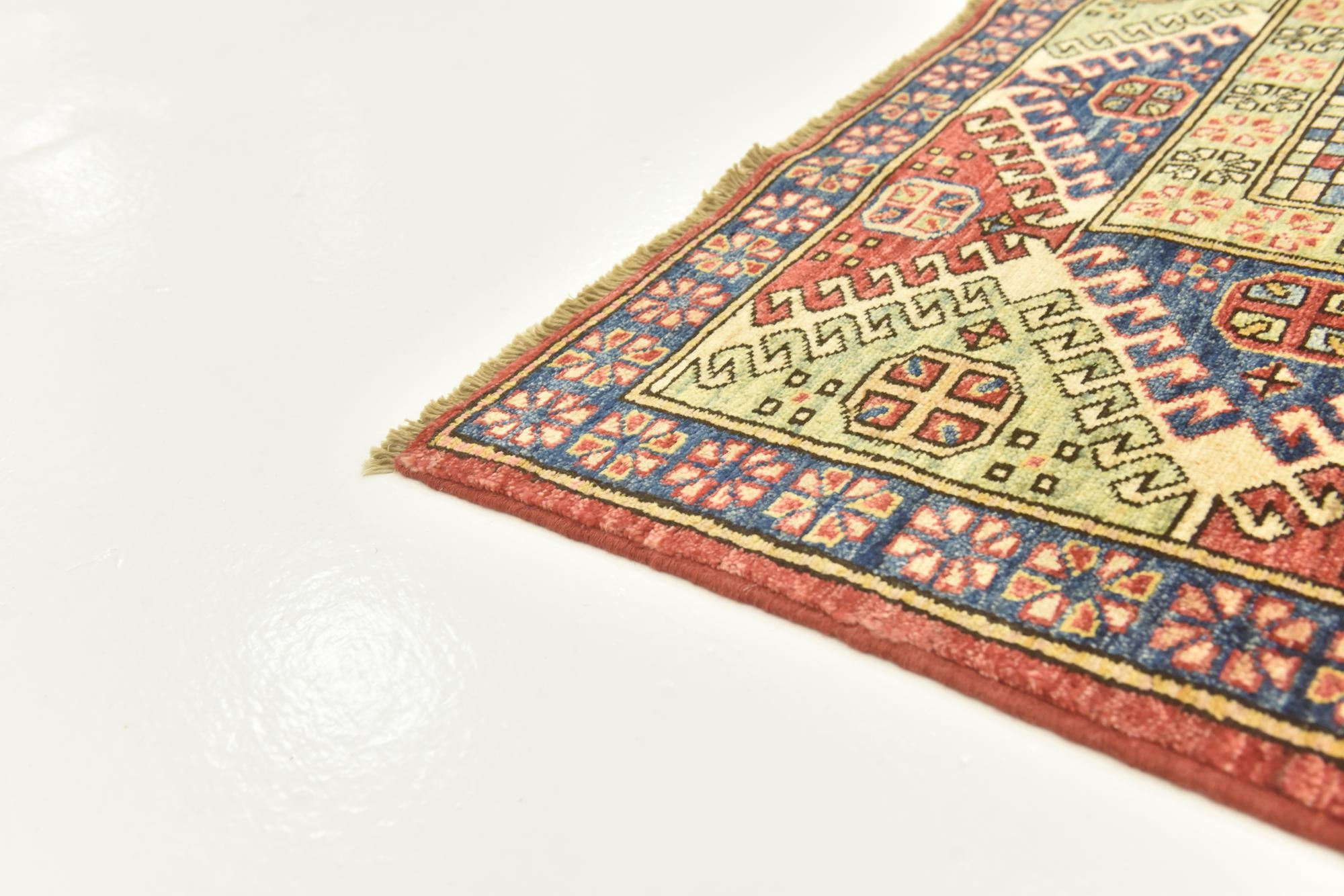 5' x 5' 10 Hand Knotted Kazak Oriental Rug