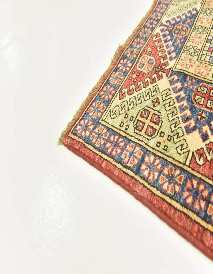 Detail image of 5' x 5' 10  Hand Knotted Kazak Oriental Rug
