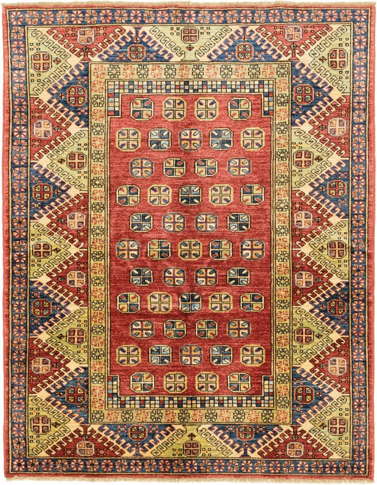 Detail image of 5' x 5' 10 Hand Knotted Kazak Oriental Rug