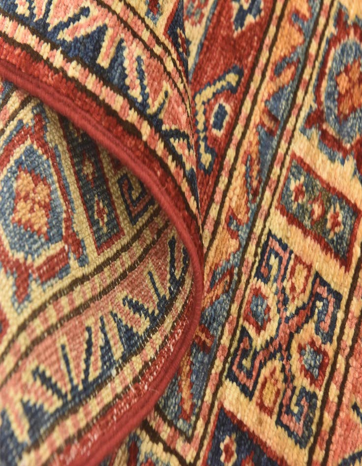 Detail image of 3' 5 x 5'  Hand Knotted Kazak Oriental Rug