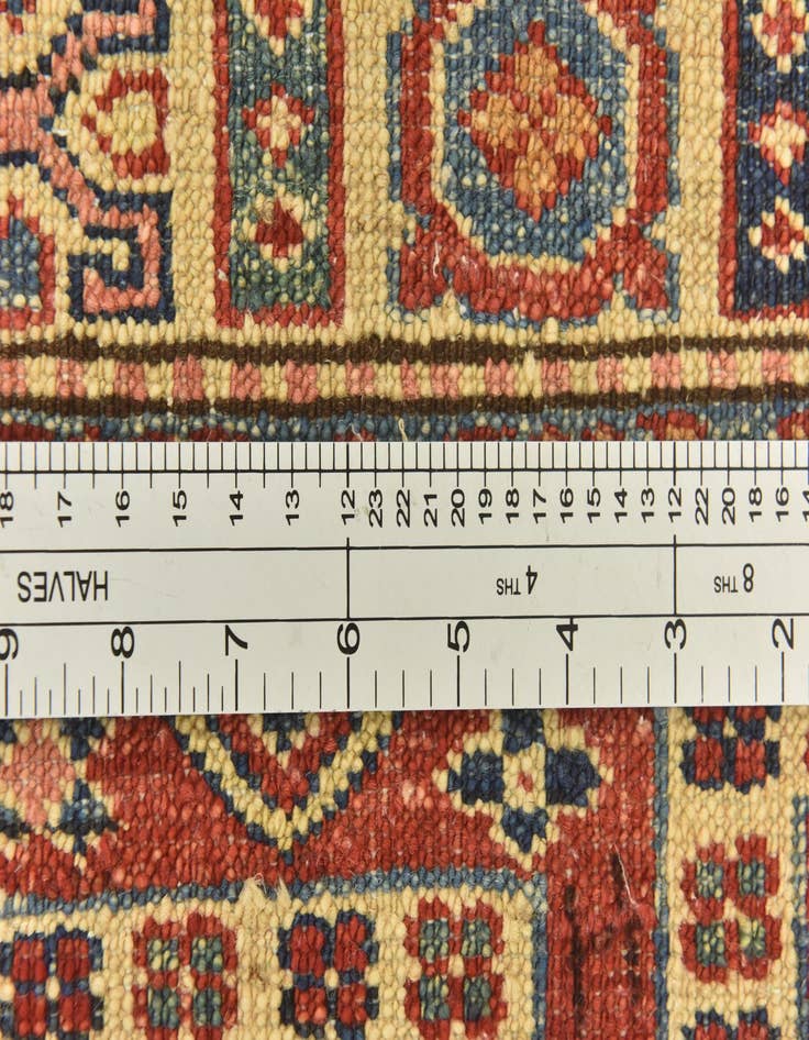 Detail image of 3' 5 x 5'  Hand Knotted Kazak Oriental Rug