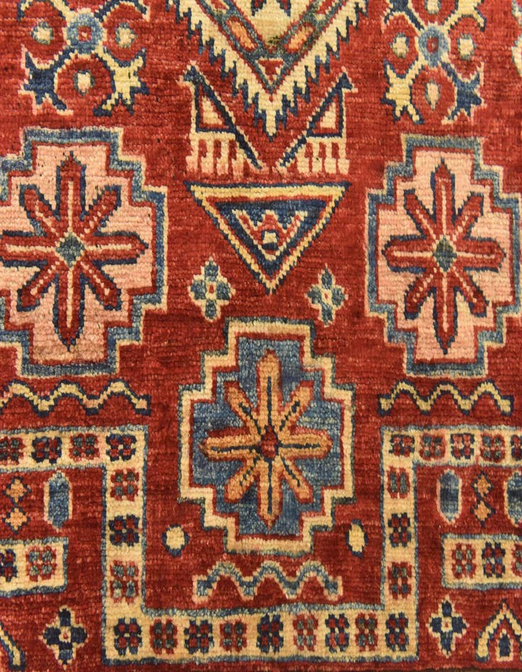 Detail image of 3' 5 x 5'  Hand Knotted Kazak Oriental Rug