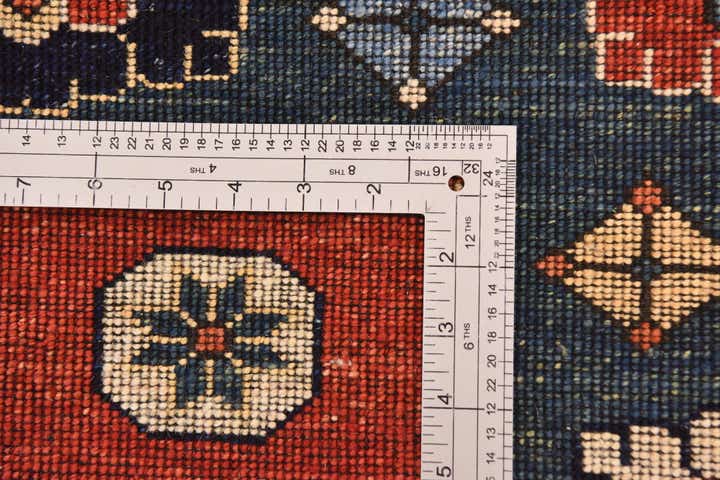 6' 8 x 9' 7 Hand Knotted Kazak Wool Rug