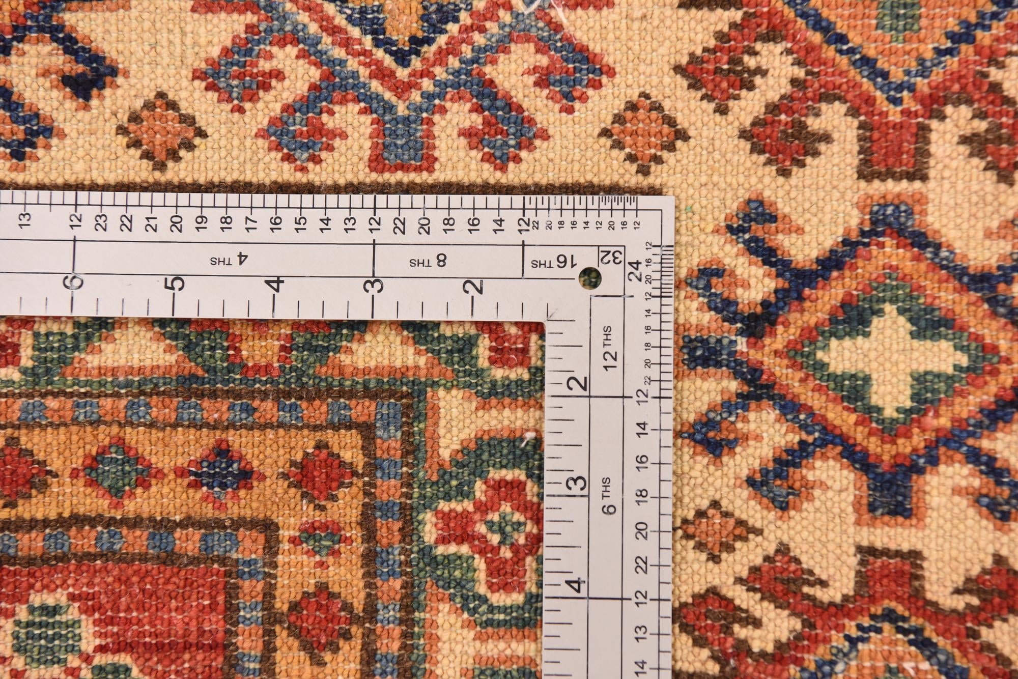 6' 2 x 8' 10 Hand Knotted Kazak Oriental Rug
