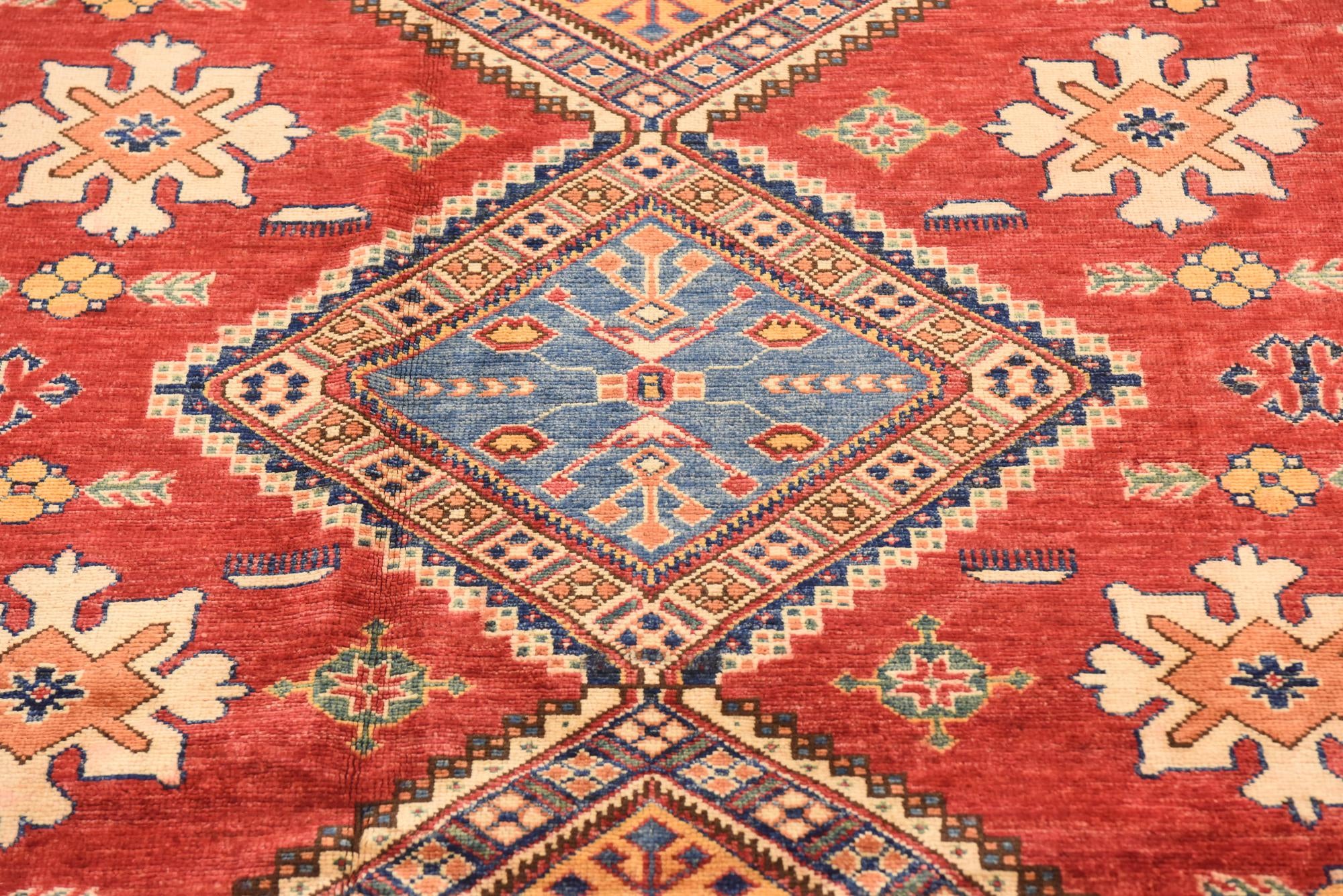 6' 2 x 8' 10 Hand Knotted Kazak Oriental Rug