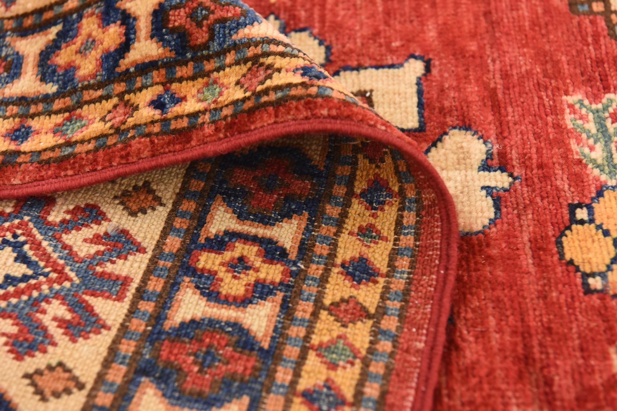 6' 2 x 8' 10 Hand Knotted Kazak Oriental Rug