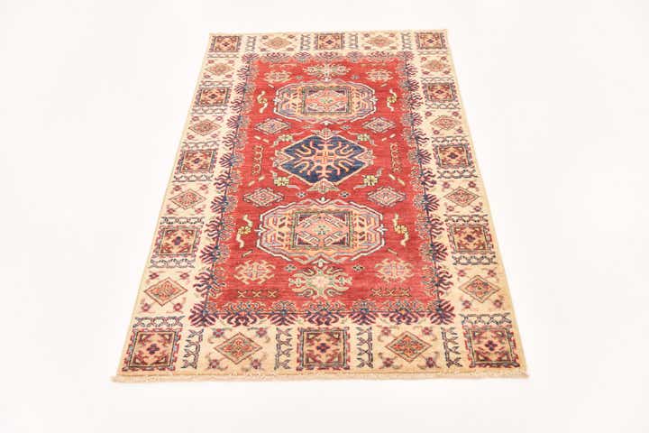 3' 1 x 4' 11 Hand Knotted Kazak Oriental Rug