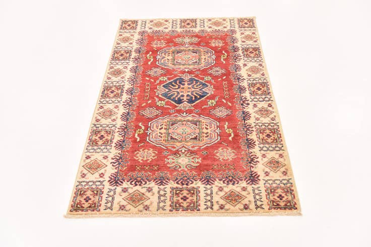 Detail image of 3' 1 x 4' 11 Hand Knotted Kazak Oriental Rug