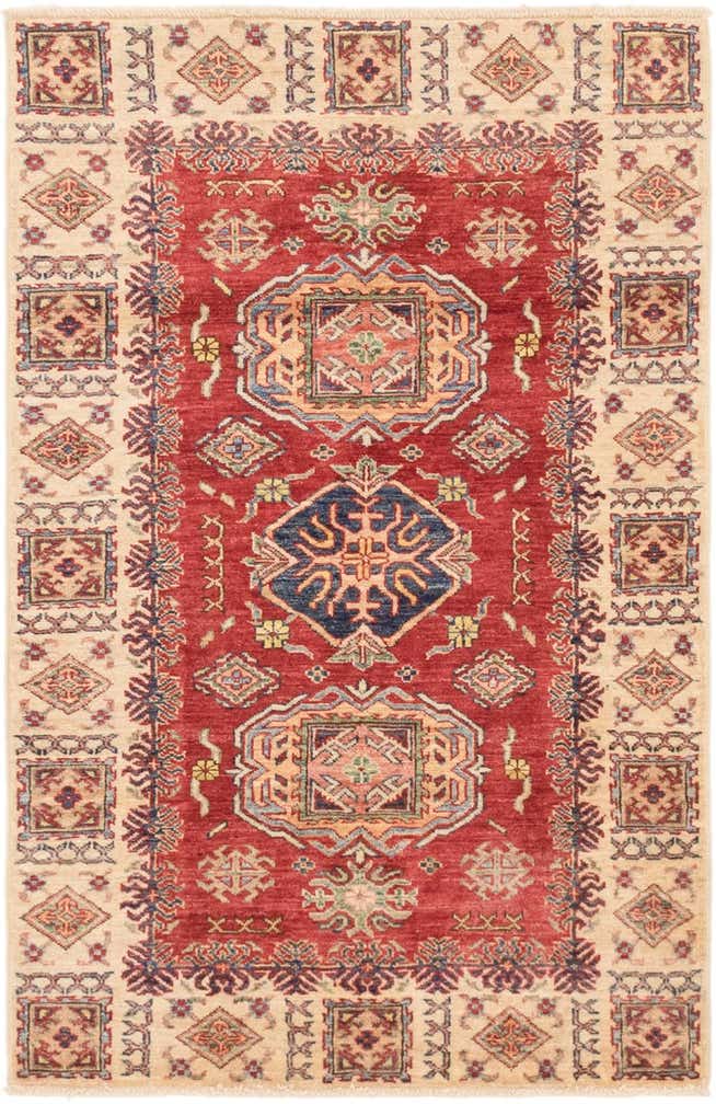3' 1 x 4' 11 Hand Knotted Kazak Oriental Rug