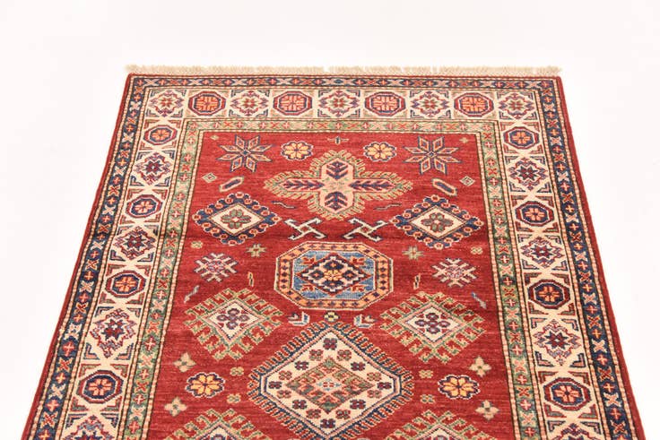 Detail image of 3' 4 x 5' Hand Knotted Kazak Oriental Rug