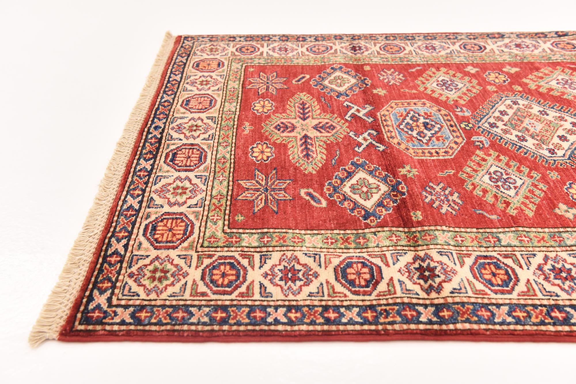 3' 4 x 5' Hand Knotted Kazak Oriental Rug