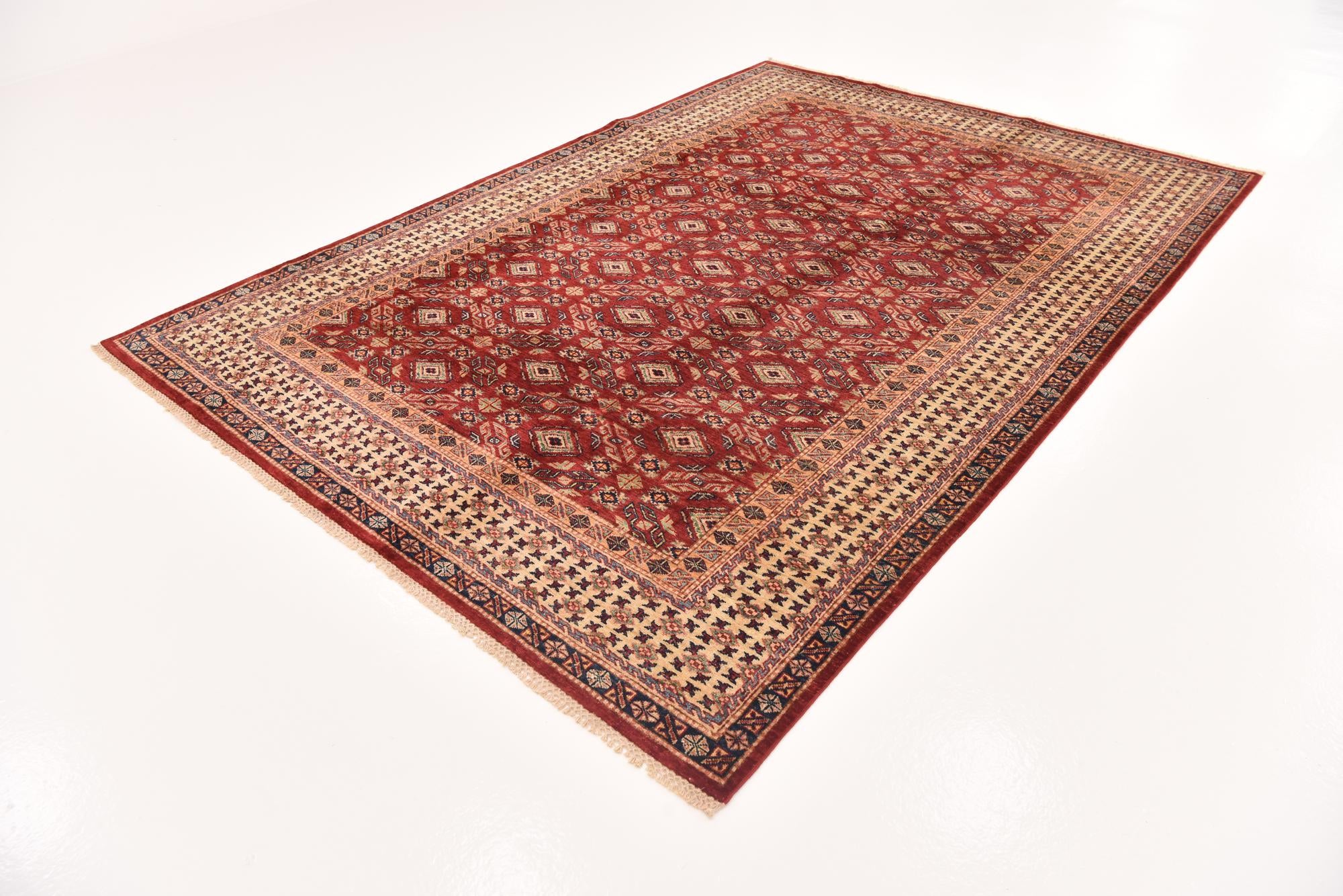6' 8 x 9' 5 Hand Knotted Kazak Oriental Rug