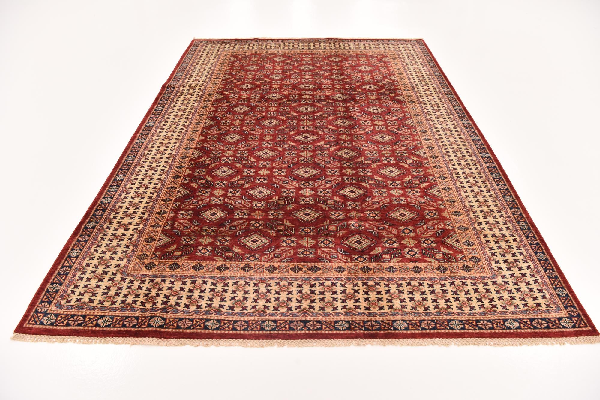 6' 8 x 9' 5 Hand Knotted Kazak Oriental Rug