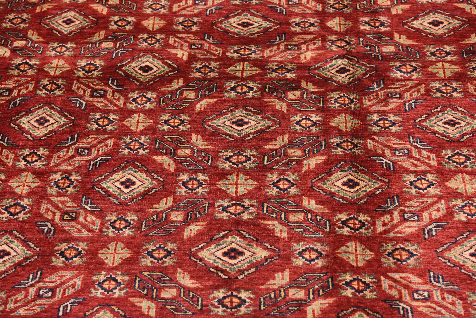 6' 8 x 9' 5 Hand Knotted Kazak Oriental Rug