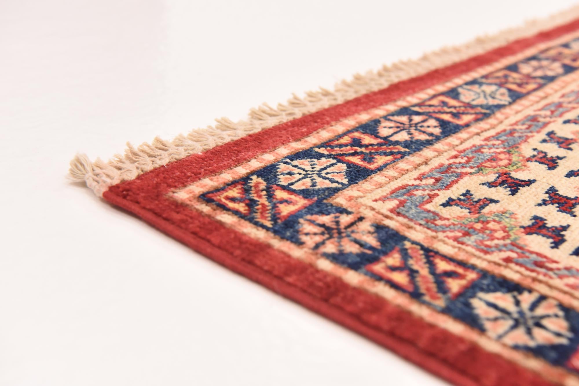 6' 8 x 9' 5 Hand Knotted Kazak Oriental Rug