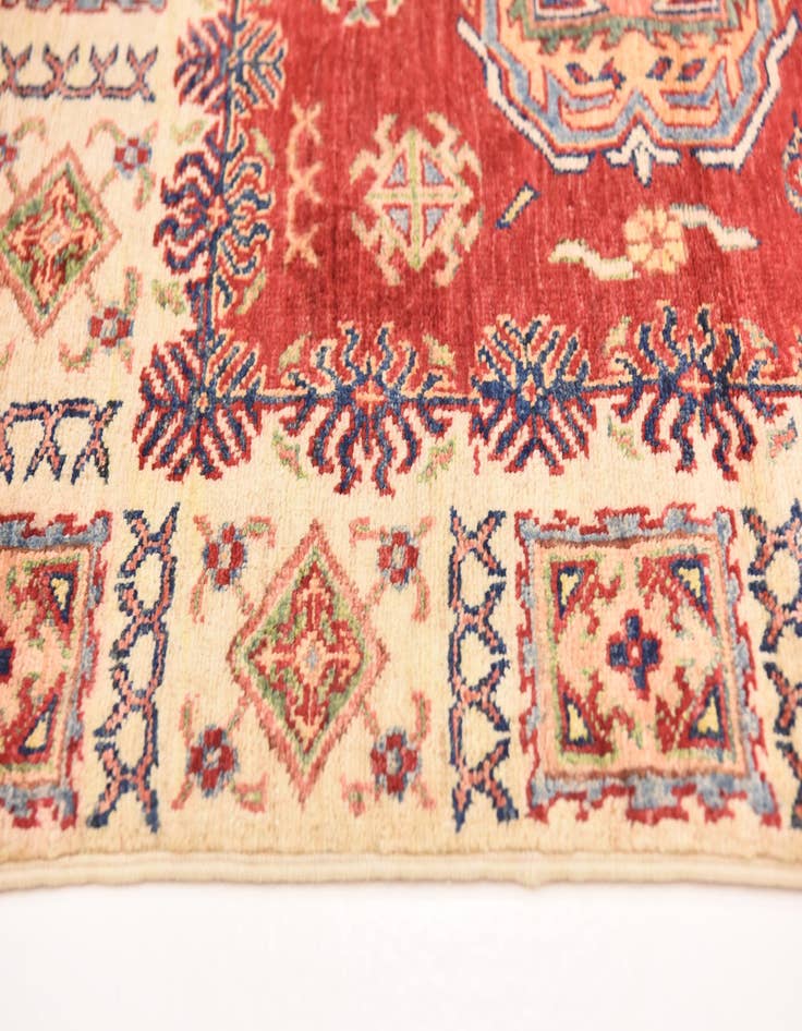 Detail image of 3' 4 x 4' 10  Hand Knotted Kazak Oriental Rug