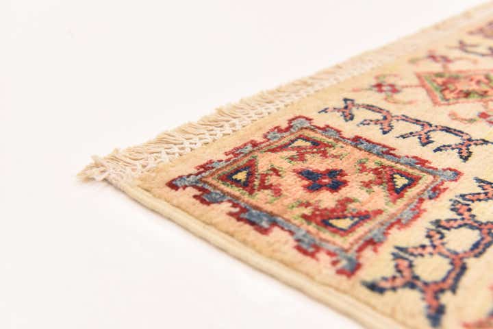 3' 4 x 4' 10 Hand Knotted Kazak Oriental Rug