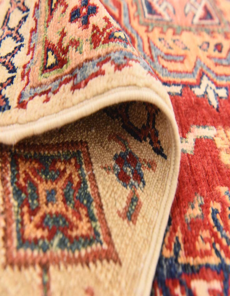 Detail image of 3' 4 x 4' 10  Hand Knotted Kazak Oriental Rug