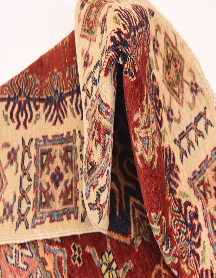 Detail image of 3' 4 x 4' 10  Hand Knotted Kazak Oriental Rug