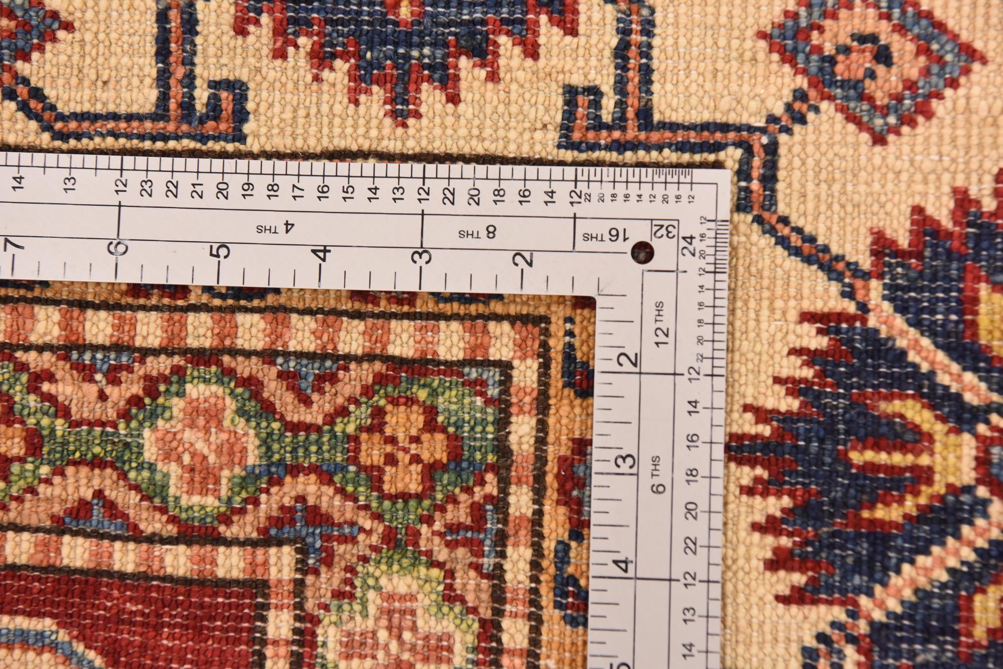6' 7 x 9' 10 Hand Knotted Kazak Oriental Rug