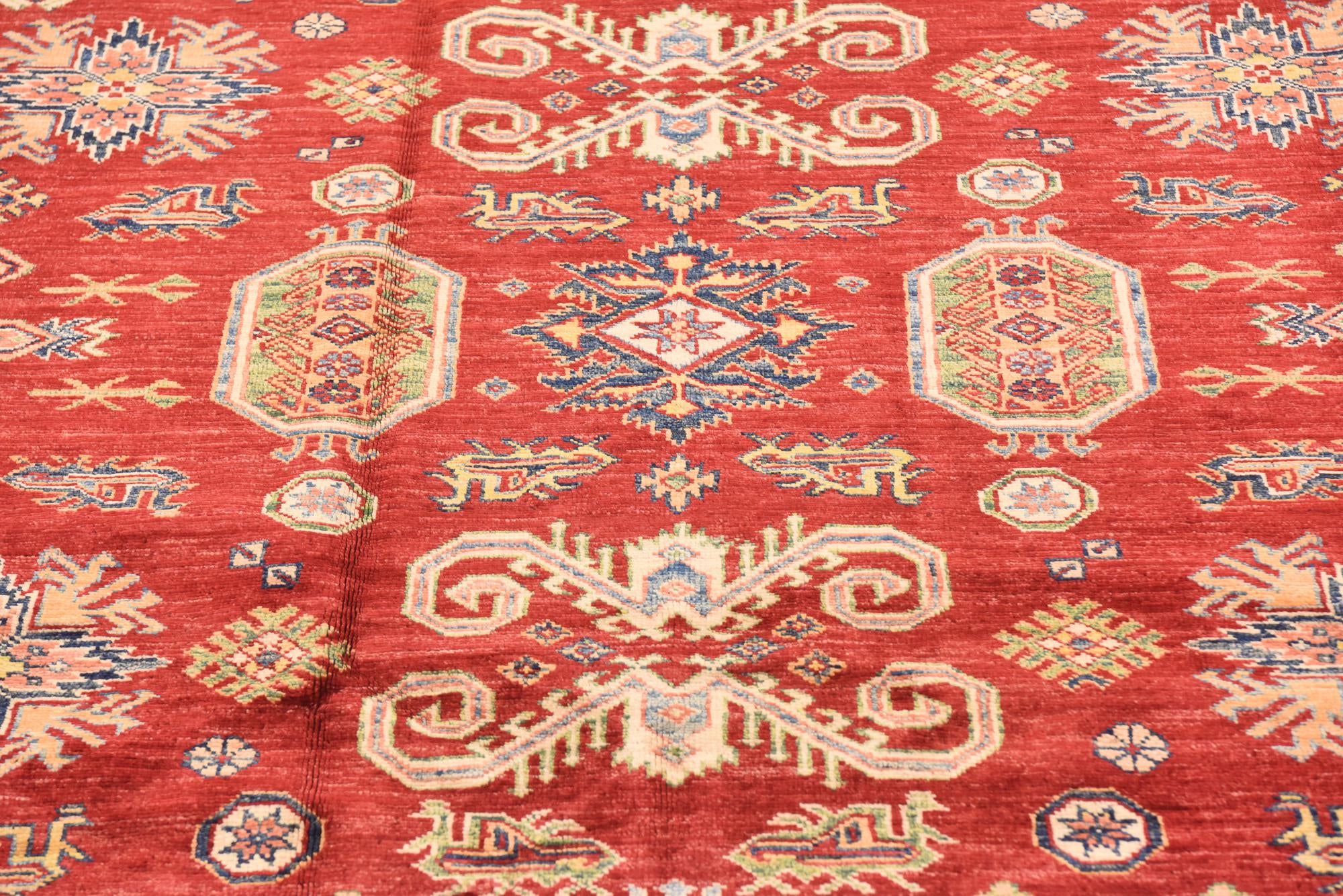 6' 7 x 9' 10 Hand Knotted Kazak Oriental Rug