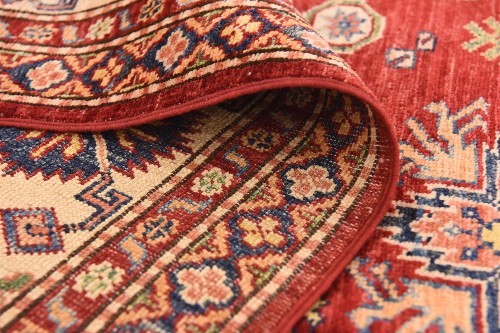 6' 7 x 9' 10 Hand Knotted Kazak Oriental Rug