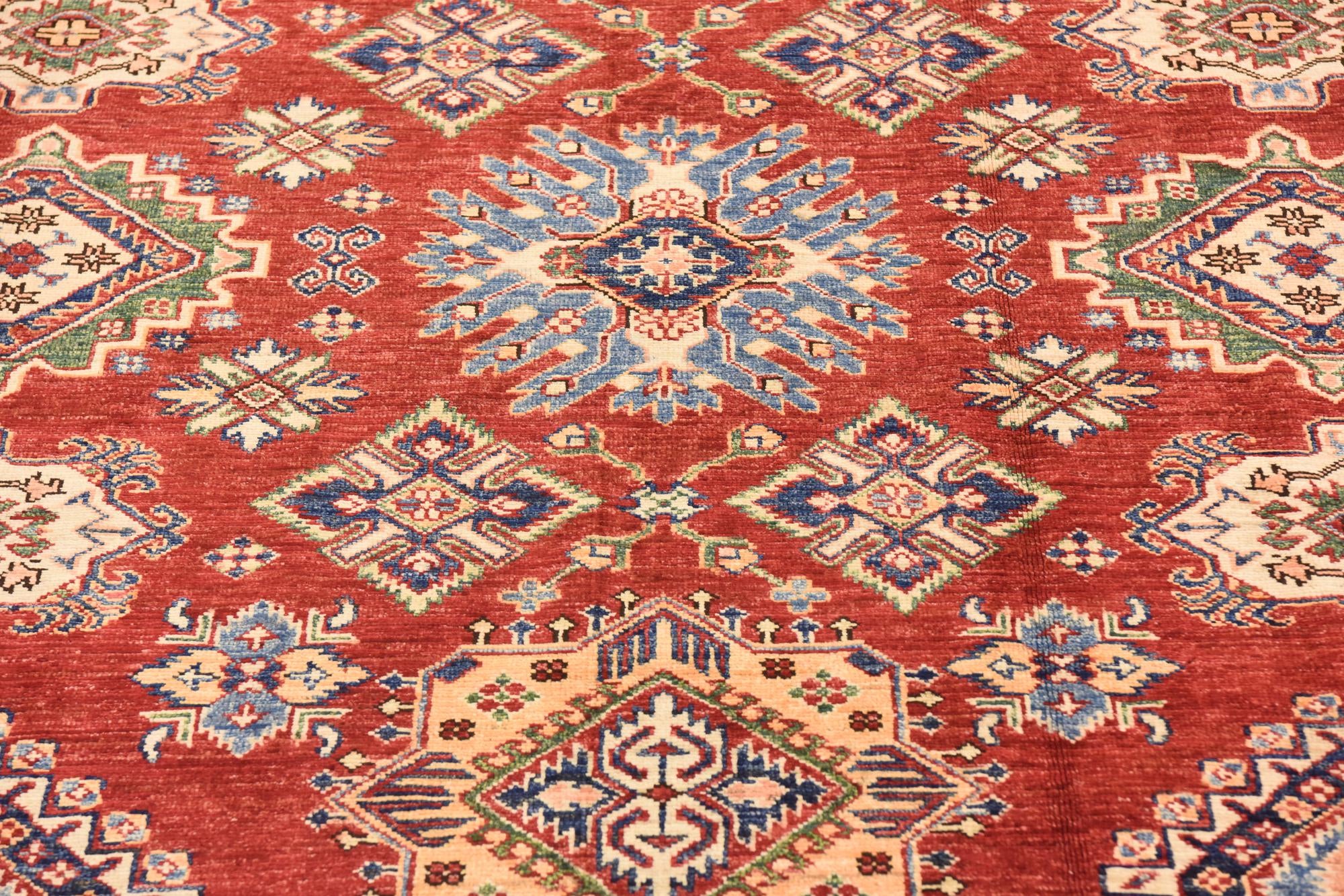 6' 9 x 9' 9 Hand Knotted Kazak Oriental Rug