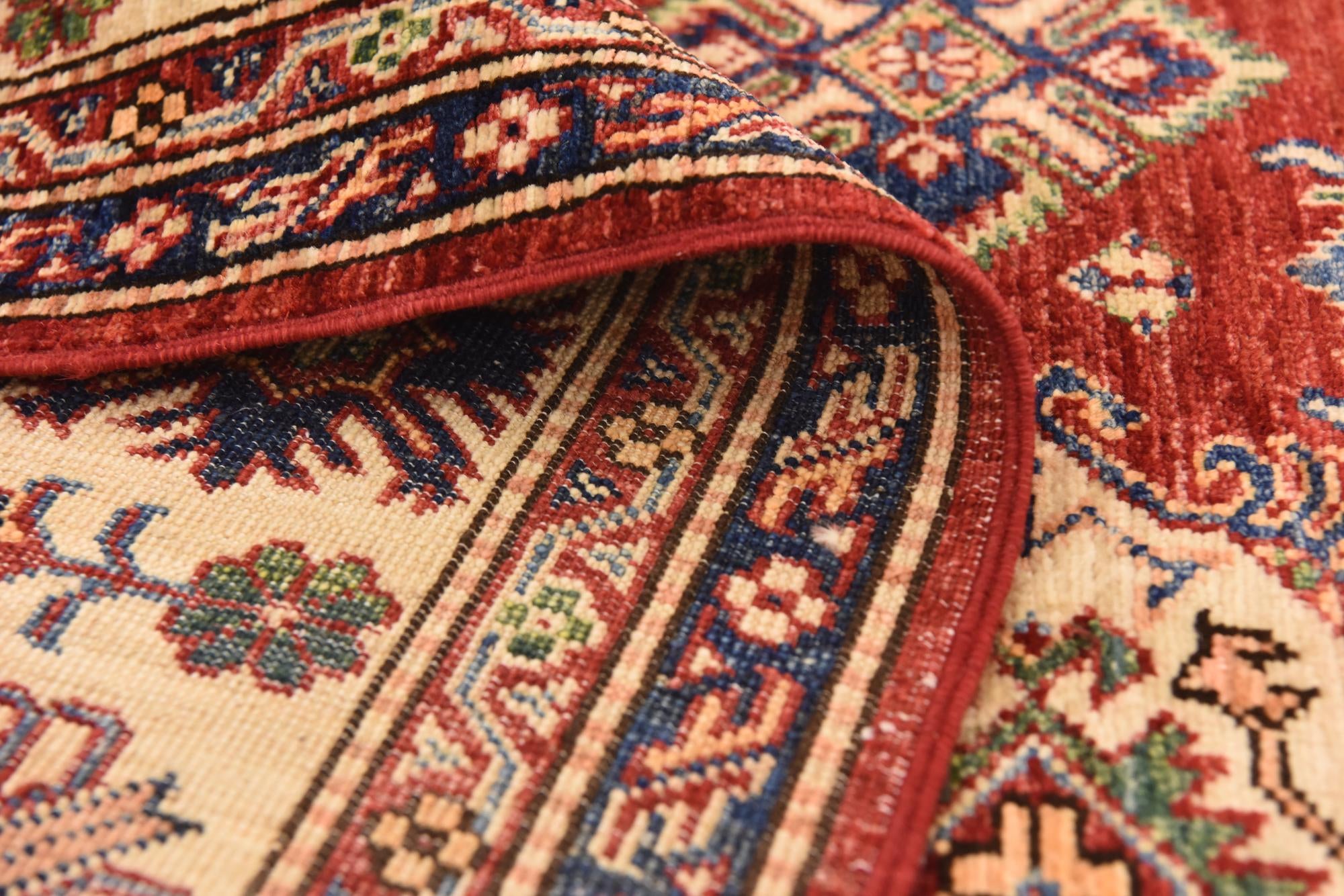 6' 9 x 9' 9 Hand Knotted Kazak Oriental Rug