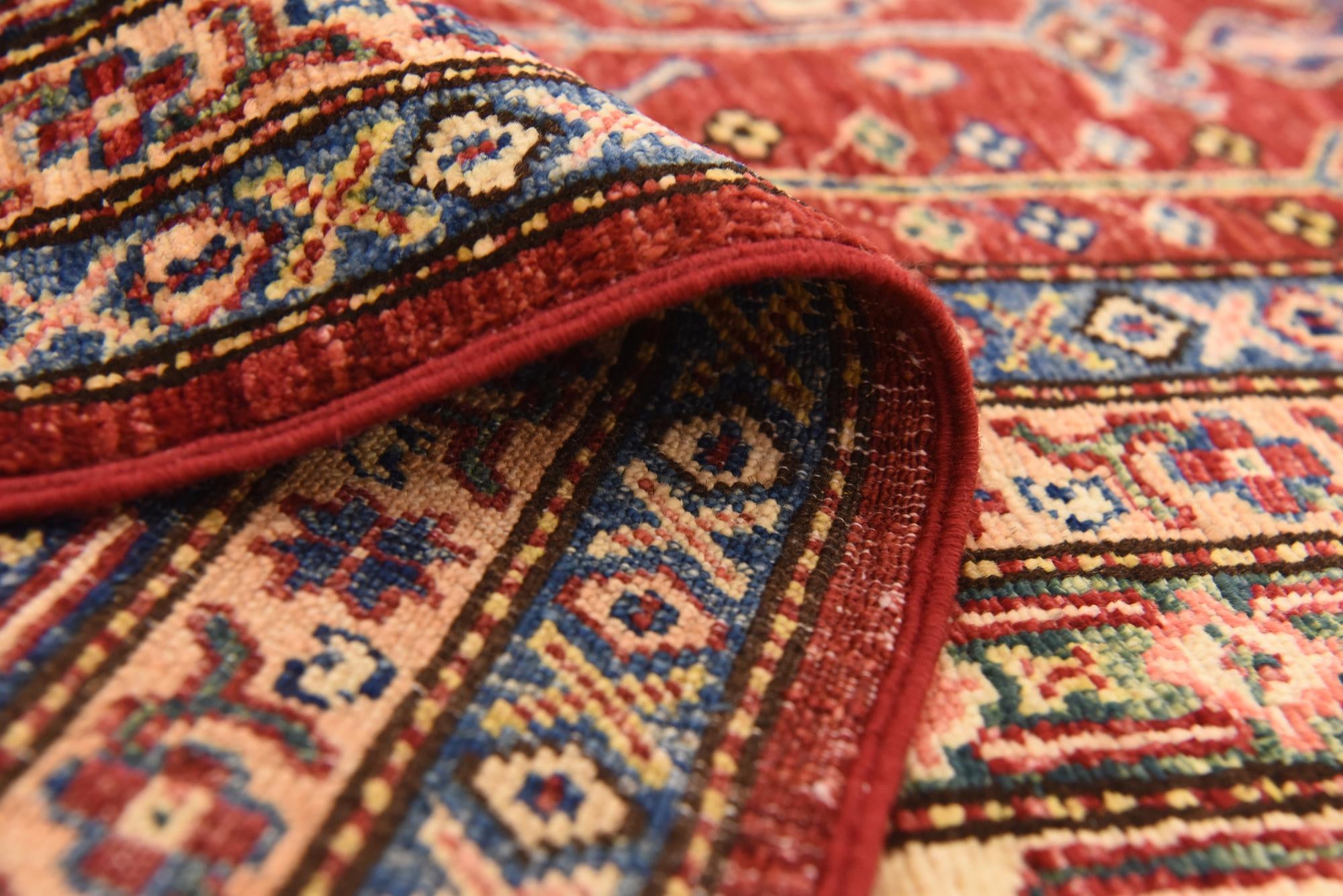 6' 8 x 9' 10 Hand Knotted Kazak Oriental Wool Rug
