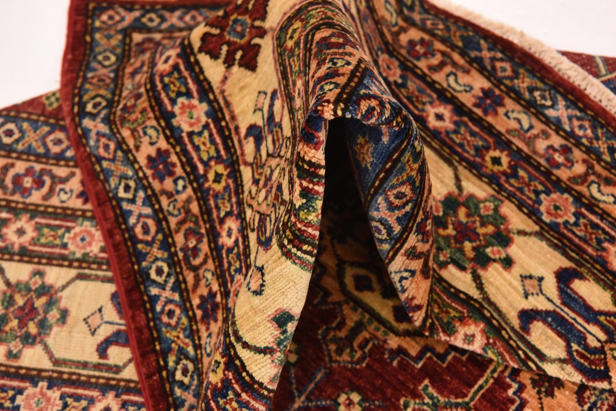 6' 8 x 9' 10 Hand Knotted Kazak Oriental Wool Rug