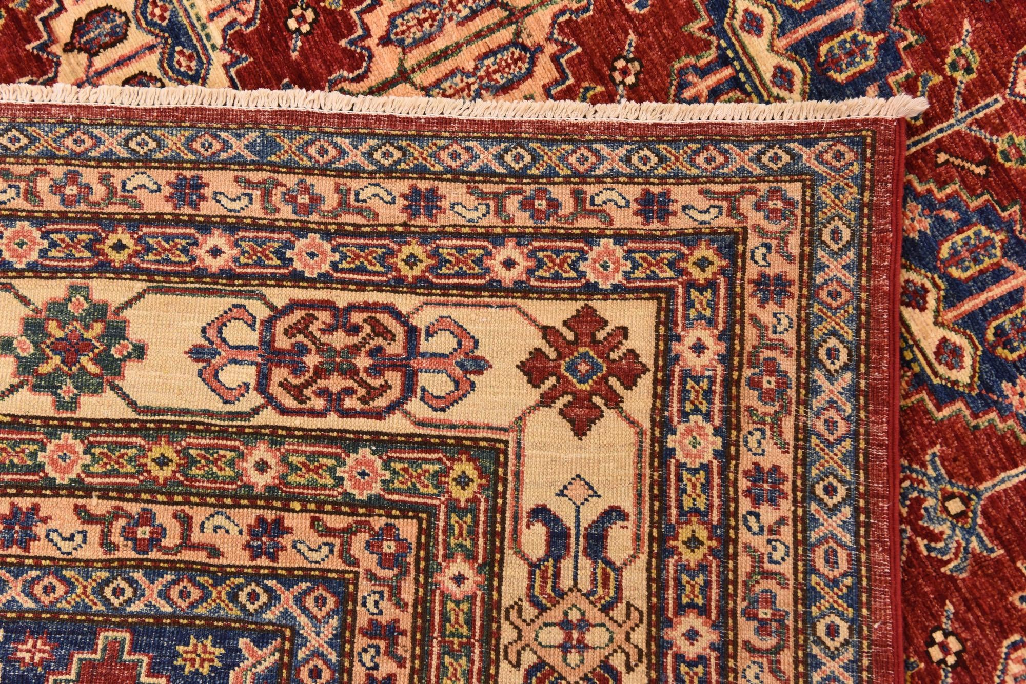 6' 8 x 9' 10 Hand Knotted Kazak Oriental Wool Rug
